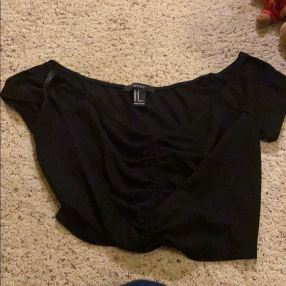 Forever 21 crop top black - Picture 6 of 11